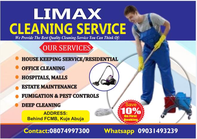 Have you tried LIMAX CLEANING SERVICES?